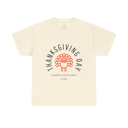 Thanksgiving Day Unisex Heavy Cotton Tee