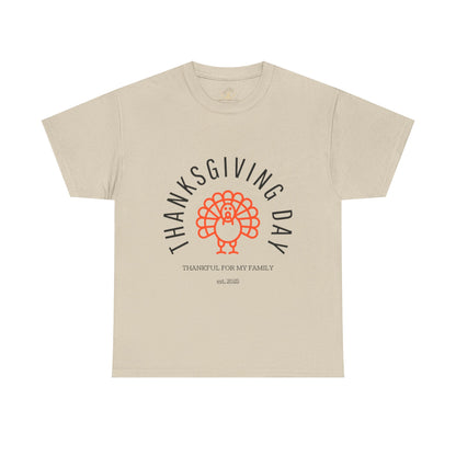 Thanksgiving Day Unisex Heavy Cotton Tee