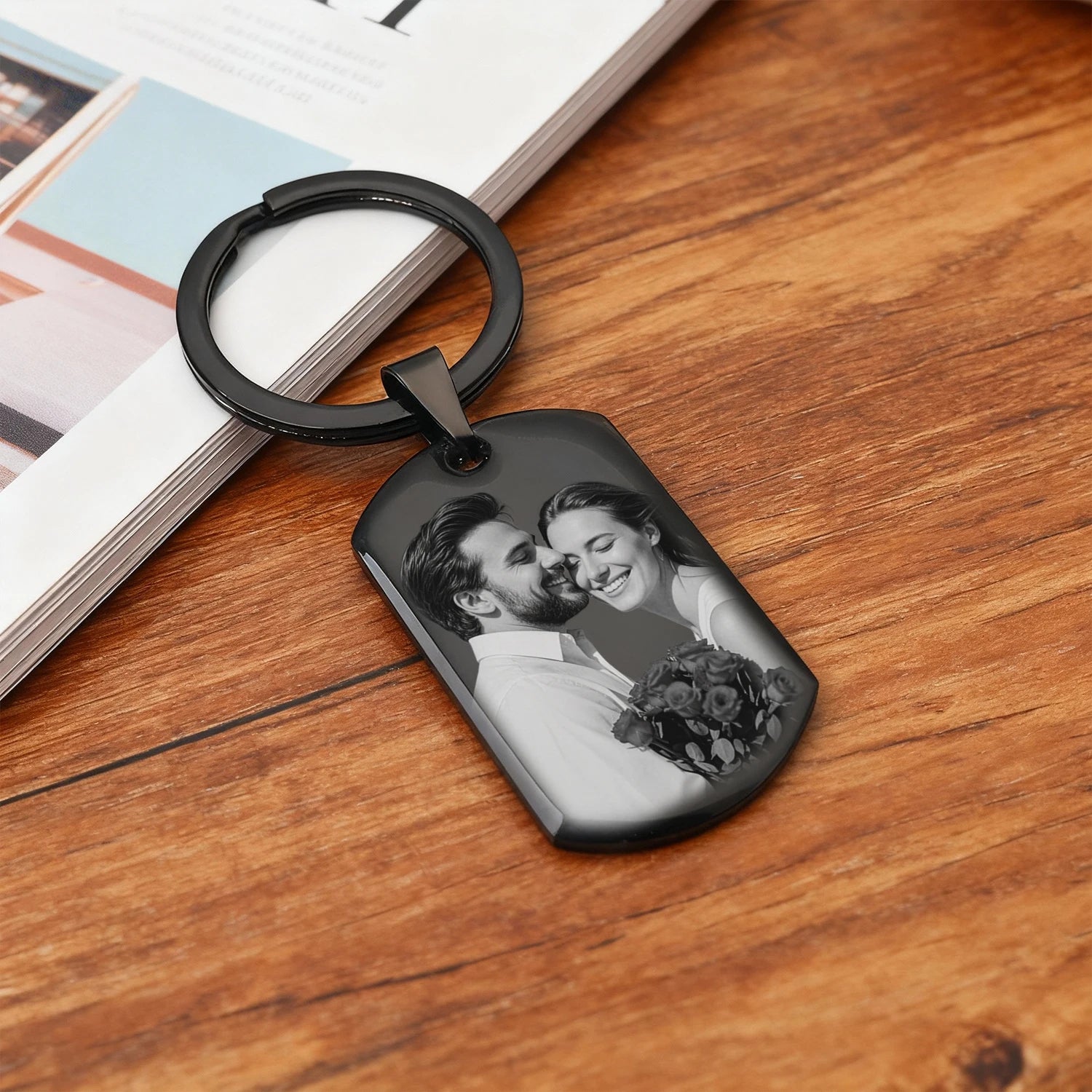 Personal Photo Keepsake Keychain