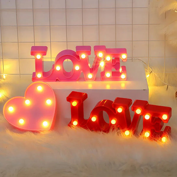 GlowHeart Romantic LED Night Lamp