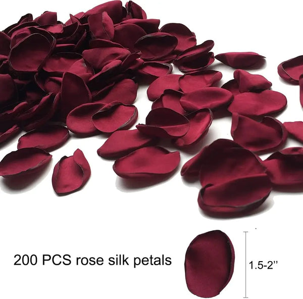 Romantic Silk Rose Petal Confetti