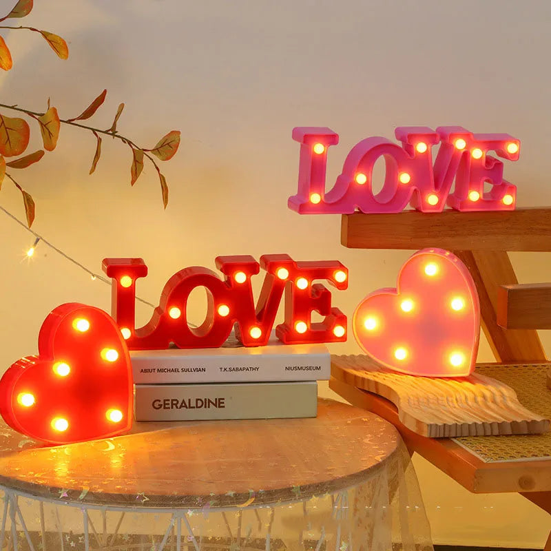 GlowHeart Romantic LED Night Lamp