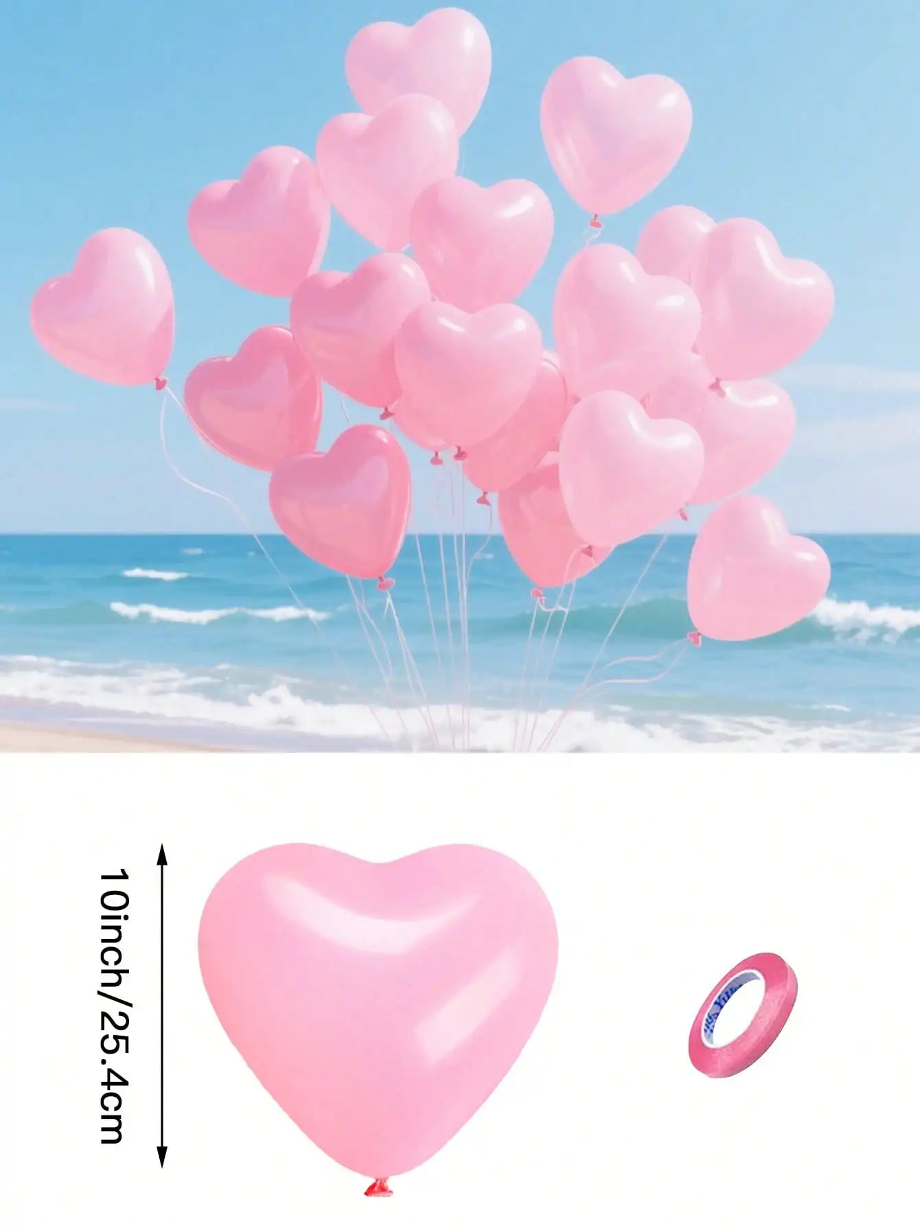 LovePop Heart Party Balloons Pack