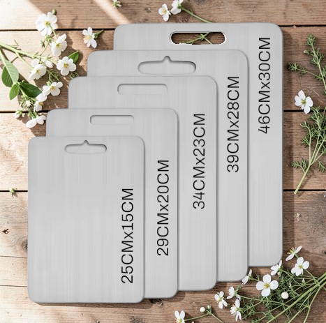 Titanium Look Stainless Kitchen Board